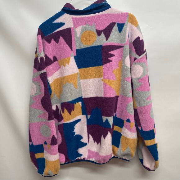 Patagonia Synchilla Full Zip Jacket Womens M Frontera/Marble Pink New Small Flaw - Picture 2 of 10